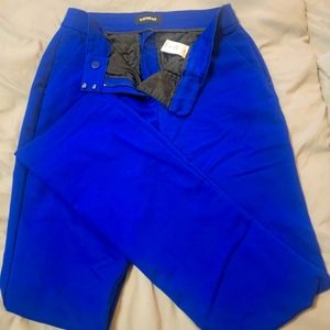EXPRESS  Royal Blue Columnist Pants - Size 4 Long.